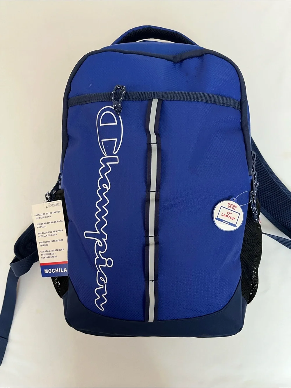 Champion Royal Blue Vertical Logo Backpack